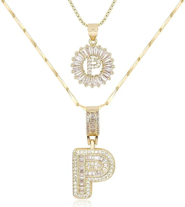 WENTHNNUE™ Initial Letter Necklace