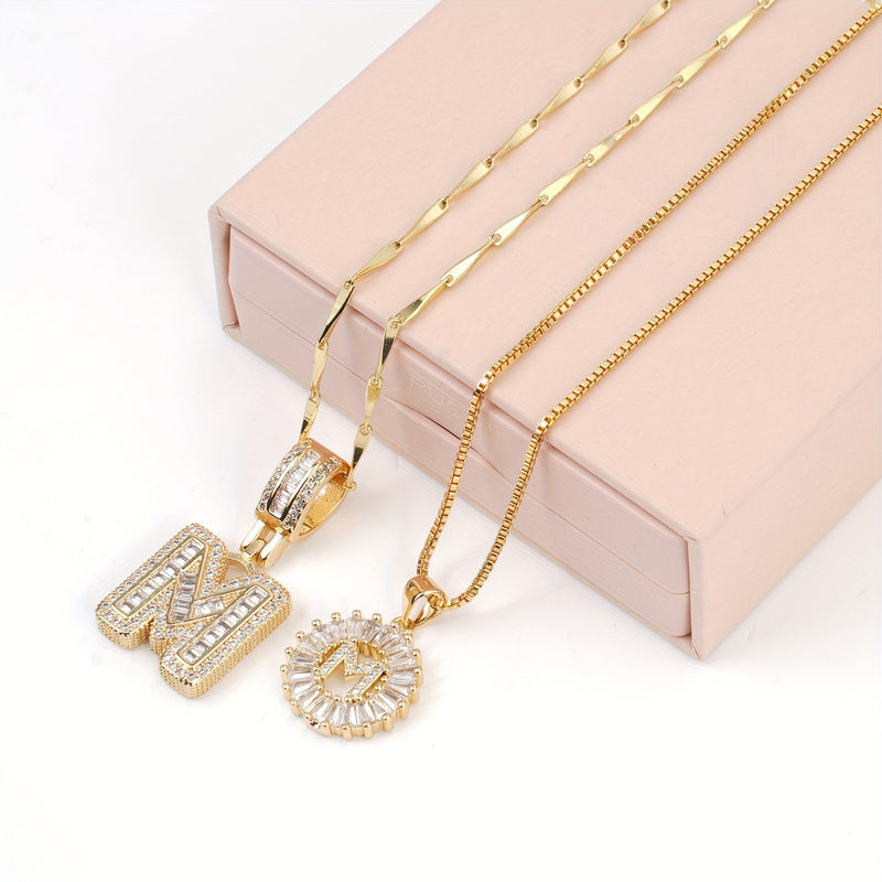 WENTHNNUE™ Initial Letter Necklace