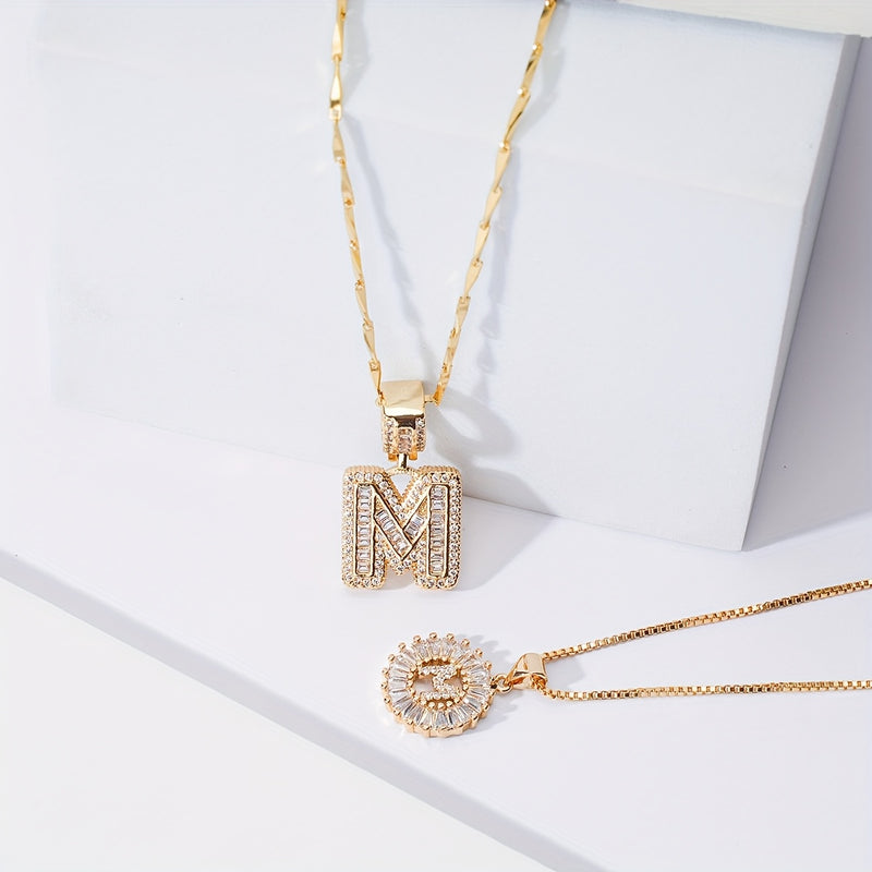 WENTHNNUE™ Initial Letter Necklace