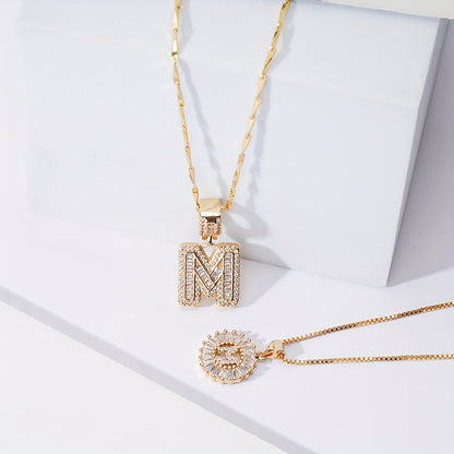WENTHNNUE™ Initial Letter Necklace