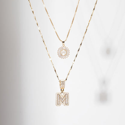 WENTHNNUE™ Initial Letter Necklace