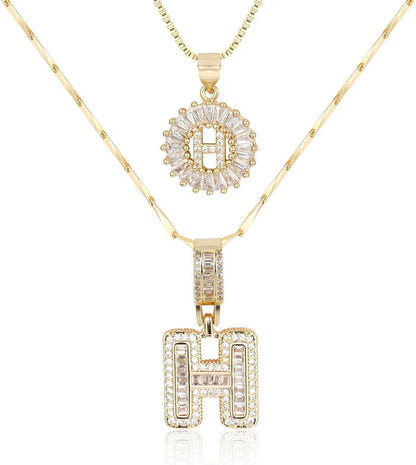WENTHNNUE™ Initial Letter Necklace