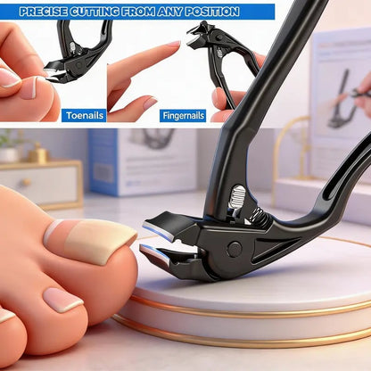 🔥BUY 1 GET 1 FREE✂️ Black Curved Nail Clipper – Ergonomic & Easy for Seniors 🖤