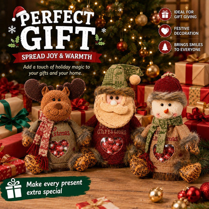 🎄Reusable Zippered Christmas Gift Bags – 3 Festive Designs 🎁