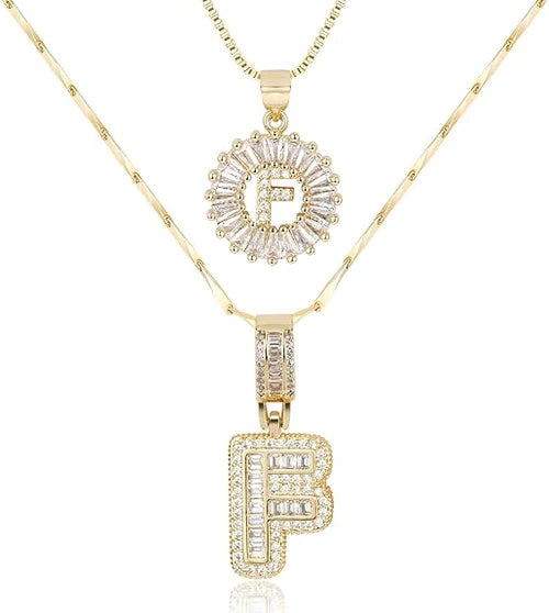 WENTHNNUE™ Initial Letter Necklace