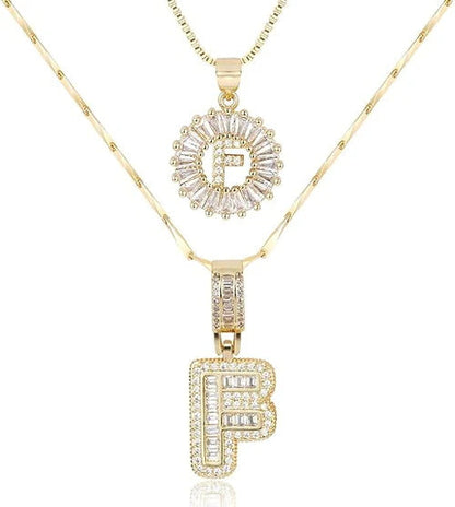WENTHNNUE™ Initial Letter Necklace