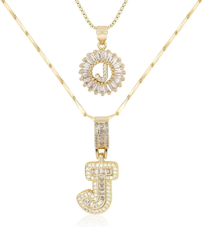 WENTHNNUE™ Initial Letter Necklace
