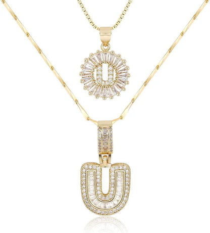 WENTHNNUE™ Initial Letter Necklace