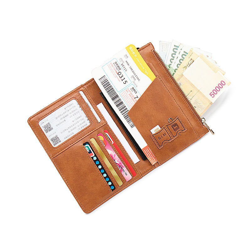 RFID Blocking Leather Card Wallet
