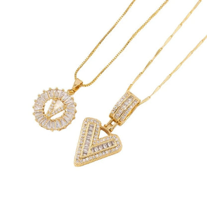 WENTHNNUE™ Initial Letter Necklace