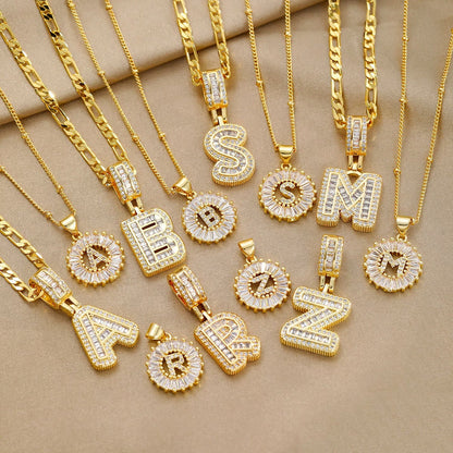 WENTHNNUE™ Initial Letter Necklace