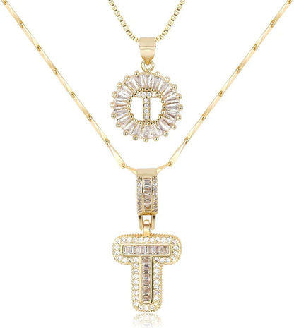 WENTHNNUE™ Initial Letter Necklace