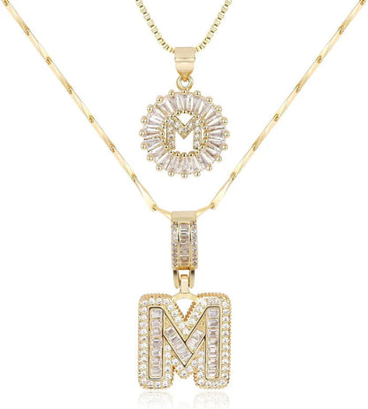 WENTHNNUE™ Initial Letter Necklace