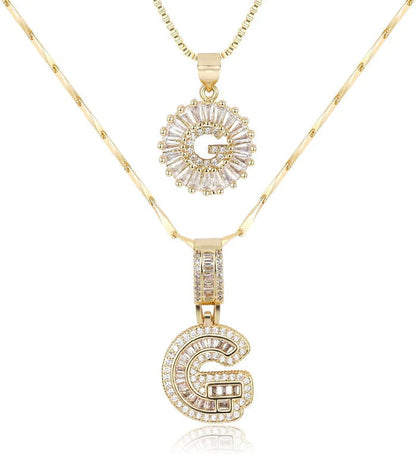 WENTHNNUE™ Initial Letter Necklace