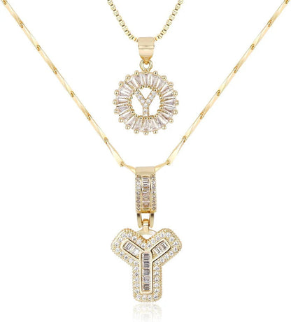 WENTHNNUE™ Initial Letter Necklace