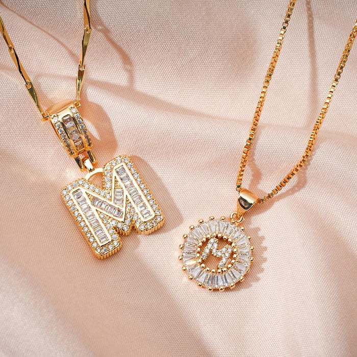 WENTHNNUE™ Initial Letter Necklace