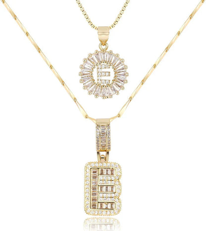 WENTHNNUE™ Initial Letter Necklace