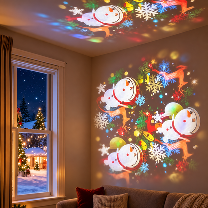 ✨ Christmas Projection Night Light – Turn Your Room Into a Holiday Wonderland