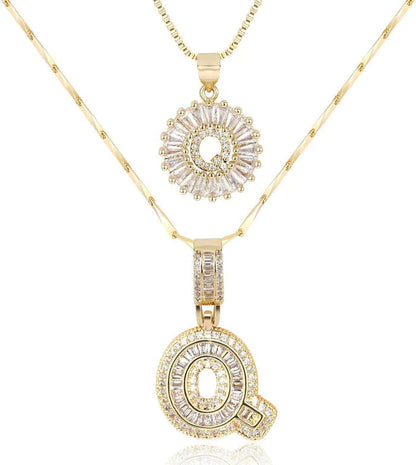 WENTHNNUE™ Initial Letter Necklace