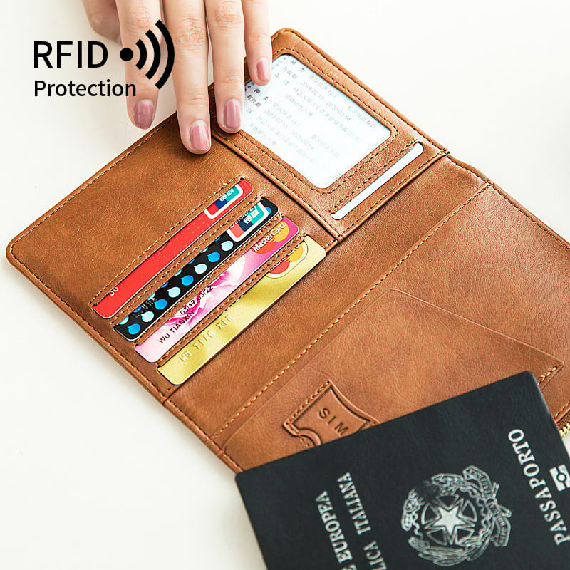 RFID Blocking Leather Card Wallet