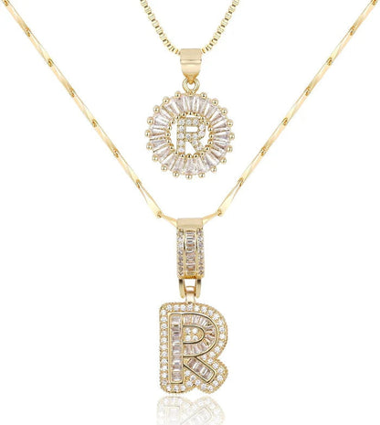 WENTHNNUE™ Initial Letter Necklace