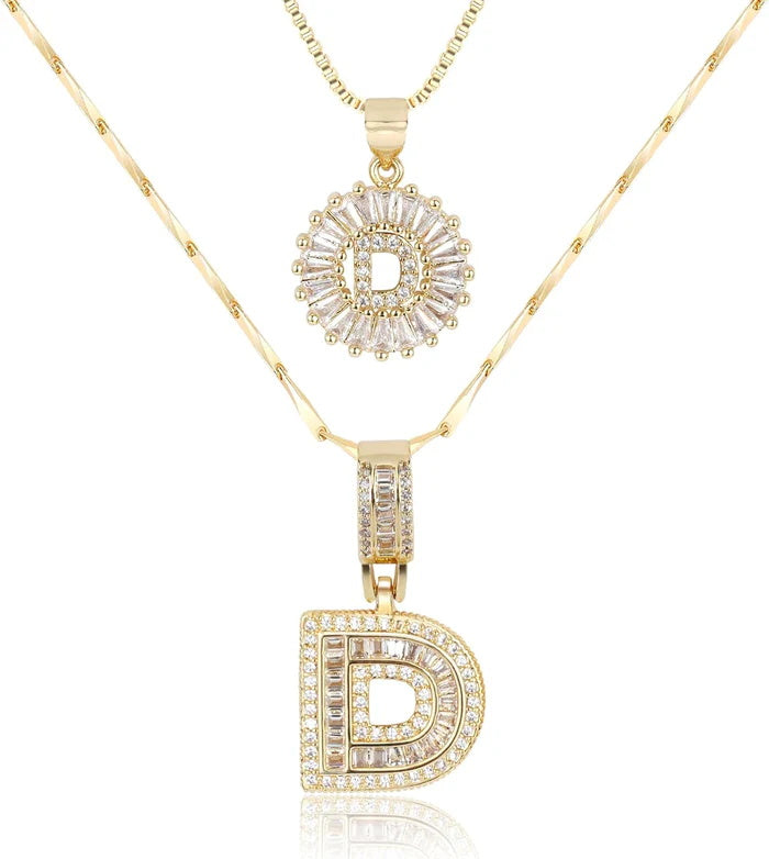 WENTHNNUE™ Initial Letter Necklace