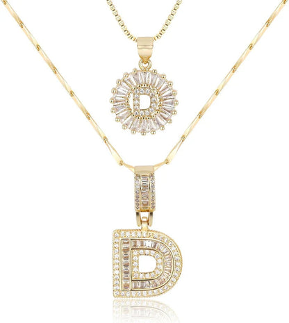 WENTHNNUE™ Initial Letter Necklace