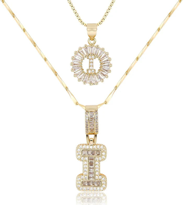 WENTHNNUE™ Initial Letter Necklace