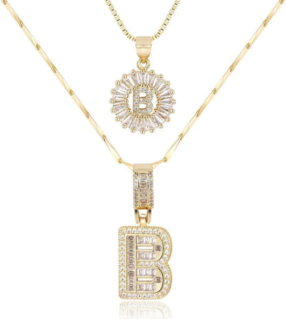 WENTHNNUE™ Initial Letter Necklace