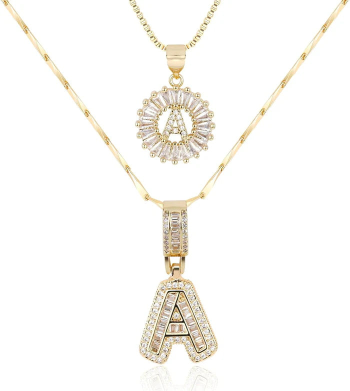 WENTHNNUE™ Initial Letter Necklace