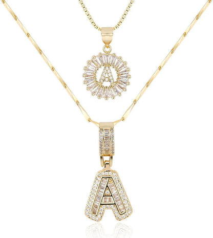 WENTHNNUE™ Initial Letter Necklace