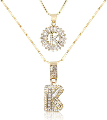 WENTHNNUE™ Initial Letter Necklace