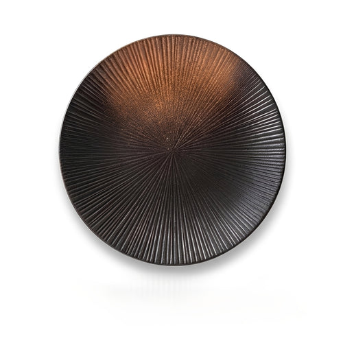 Striped Ceramic Plate