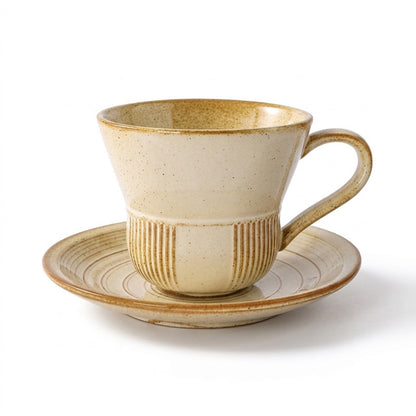 Retro Trumpet Coffee Cup and Saucer