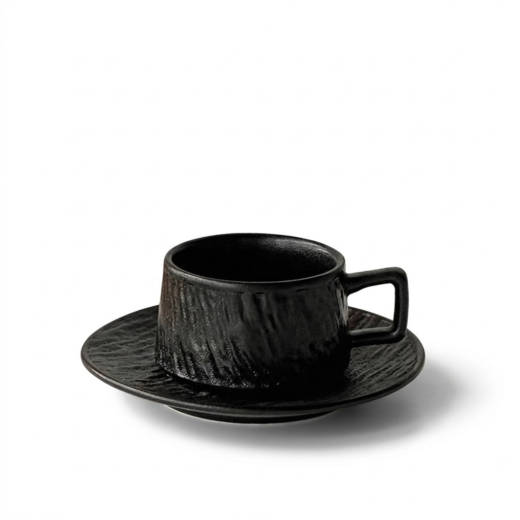 Retro Stone Texture Espresso Set