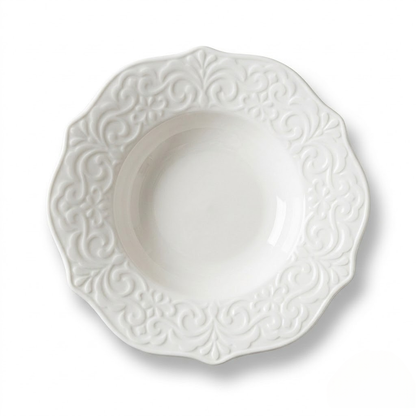 Petal Relief Straw Hat Bowl