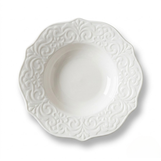 Petal Relief Straw Hat Bowl